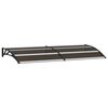 vidaXL Door Canopy Black 200x75 cm PC