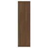 vidaXL Mirror Cabinet with LED Brown Oak 76x15x55 cm