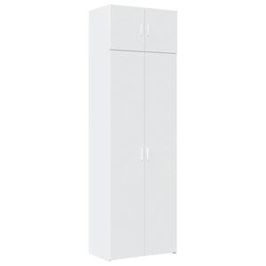 vidaXL Storage Cabinet White 70x42,5x225 cm Engineered Wood
