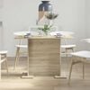vidaXL Dining Table Sonoma Oak 110x60x75 cm Engineered Wood