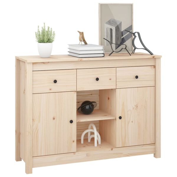 vidaXL Sideboard 100x35x74,5 cm Solid Wood Pine