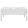 vidaXL 9 Piece Garden Lounge Set White Solid Pinewood