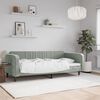 vidaXL Day Bed without Mattress Light Grey 90x190 cm Velvet