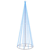 vidaXL Christmas Cone Tree Blue 732 LEDs 160x500 cm