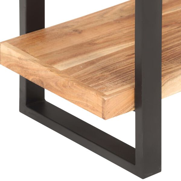 vidaXL 4-Tier Bookcase 120x40x180 cm Solid Acacia Wood