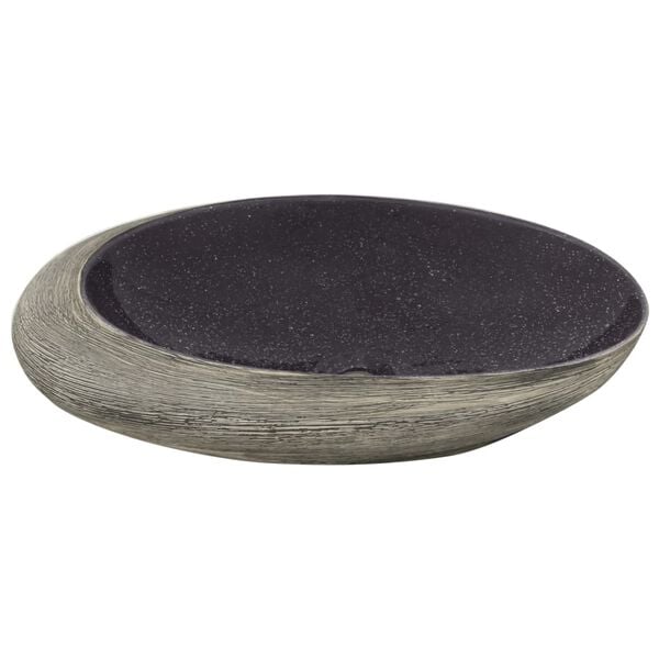 vidaXL Countertop Basin Purple and Grey Oval 59x40x14 cm Ceramic