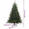vidaXL Artificial Hinged Christmas Tree 300 LEDs & Ball Set 180 cm