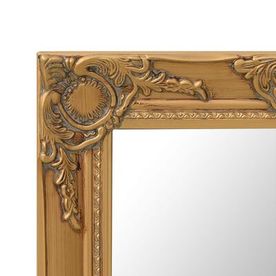 vidaXL Wall Mirror Baroque Style 50x50 cm Gold