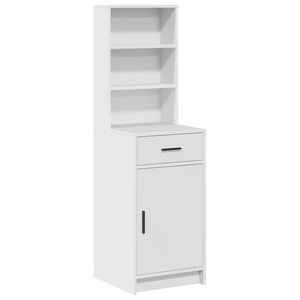 vidaXL Highboard White 41 x 40 x 135 cm Engineered Wood