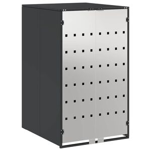 vidaXL Wheelie Bin Storage with Gas Lift-up Lid for 240L Bin Steel