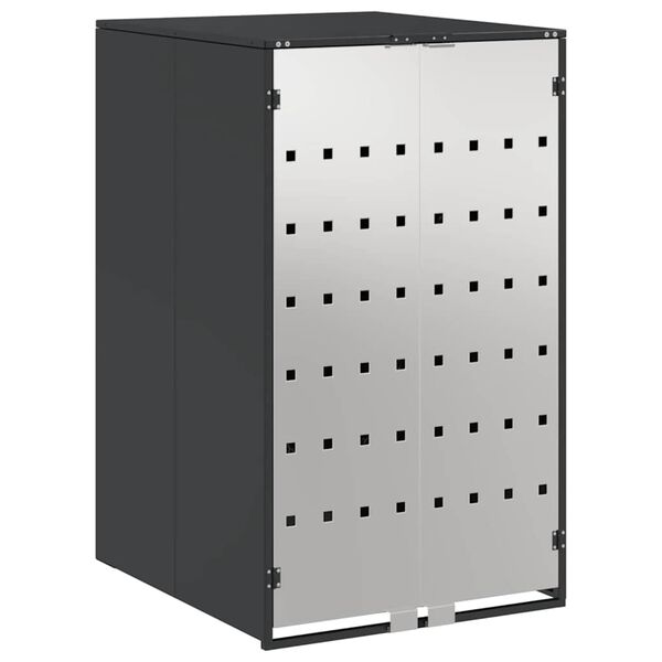 vidaXL Wheelie Bin Storage with Gas Lift-up Lid for 240L Bin Steel