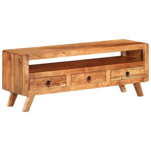 vidaXL TV Cabinet | Natural Wood | Solid Acacia Wood | Standard | Rectangular