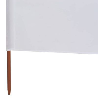 vidaXL 6-panel Wind Screen Fabric 800x160 cm Sand White