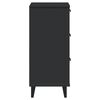 vidaXL Bedside Cabinet VIKEN Black Engineered Wood