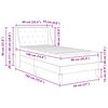 vidaXL Bed Frame with Mattress Dark Grey 90 x 190 cm Velvet