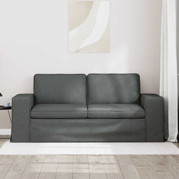 vidaXL Sofa Dark Grey 182 x 80 x 82 cm Fabric