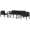 vidaXL 6 Piece Garden Lounge Set with Cushions Aluminium Anthracite