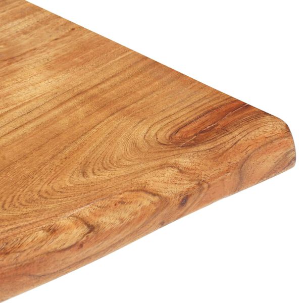 vidaXL Coffee Table with Live Edges 60x60x40 cm Solid Acacia Wood