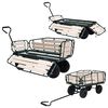 vidaXL Garden Hand Trolley Metal and Wood 250 kg