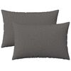 vidaXL Cushion Cover 2 pcs HEERLEN Light Grey 30 x 50 cm Fabric
