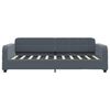 vidaXL Day Bed without Mattress Dark Grey 90x190 cm Velvet