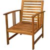 vidaXL 4 Piece Garden Lounge Set with Cushions Solid Acacia Wood
