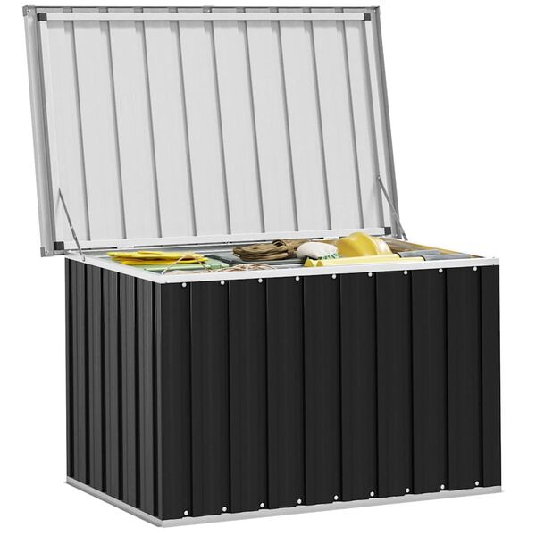 vidaXL Garden Storage Box Anthracite 109x67x65 cm