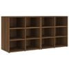 vidaXL Shoe Cabinets 2 pcs Brown Oak 52,5x30x50 cm