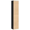 vidaXL Book Cabinet Black Oak 40x30x189 cm Engineered Wood