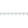vidaXL Fence Panel with Posts Iron 1212x80 cm Green