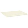 vidaXL Awning Replacement Fabric Cream 500x350 cm Polyester