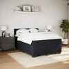 vidaXL Box Spring Bed with Mattress Black Double Velvet