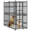 vidaXL Outdoor Dog Kennel Steel 1.84 m&sup2;