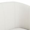 vidaXL Tub Chair with Footstool White Faux Leather