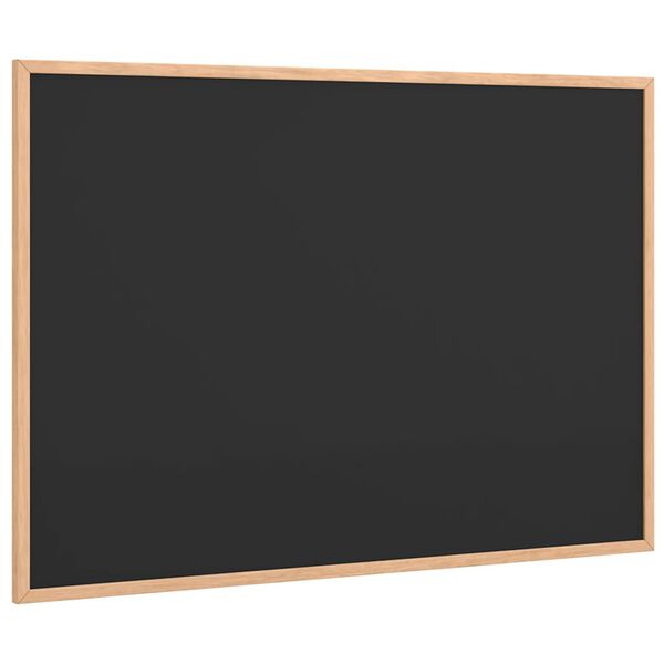 vidaXL Chalkboard with Solid Pine Wood Frame Black 80x55 cm