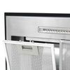 vidaXL Island Range Hood 90 cm LCD Display Touch Sensor 756 m³/h LED