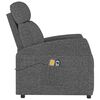vidaXL Stand up Massage Chair Dark Grey Fabric