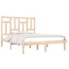 vidaXL Bed Frame without Mattress 135x190 cm Double Solid Wood