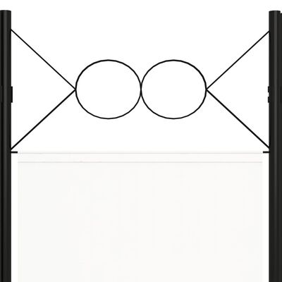 vidaXL 3-Panel Room Divider White 120x180 cm