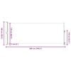 vidaXL Patio Retractable Side Awning 180x500 cm Black