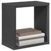 vidaXL Wall Cube Shelves 2 pcs Grey 26x15x26 cm