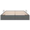 vidaXL Storage Bed with Mattress Dark Grey 153 x 203 cm Fabric