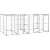 vidaXL Outdoor Dog Kennel Galvanised Steel 9,68 m&sup2;