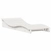 vidaXL Sun Lounger White 205x80x31.5 cm Solid Wood Pine