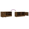 vidaXL TV Cabinets 2 pcs Smoked Oak 80x35x36.5 cm Engineered Wood