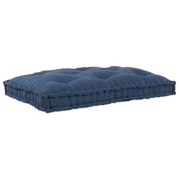 vidaXL Pallet Sofa Cushion Indigo 120 x 80 x 12 cm Fabric