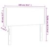 vidaXL LED Headboard Dark Grey 100 cm Fabric