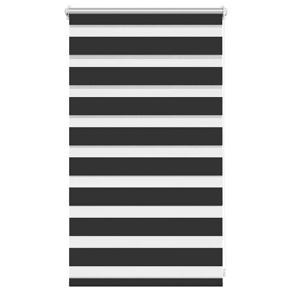 vidaXL Zebra Blind 50 x 100 cm Black