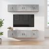 vidaXL 6 Piece TV Cabinet Set Concrete Grey Engineered Wood