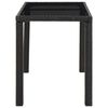 vidaXL 5 Piece Outdoor Dining Set with Cushions Poly Rattan Black